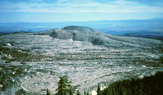 Glass Mountain seen from the Medicine Lake caldera rim